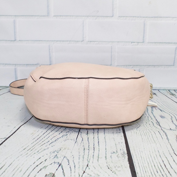 Dolce Vita Light Pink Leather Tassel Frill Handbag - Picture 4 of 8